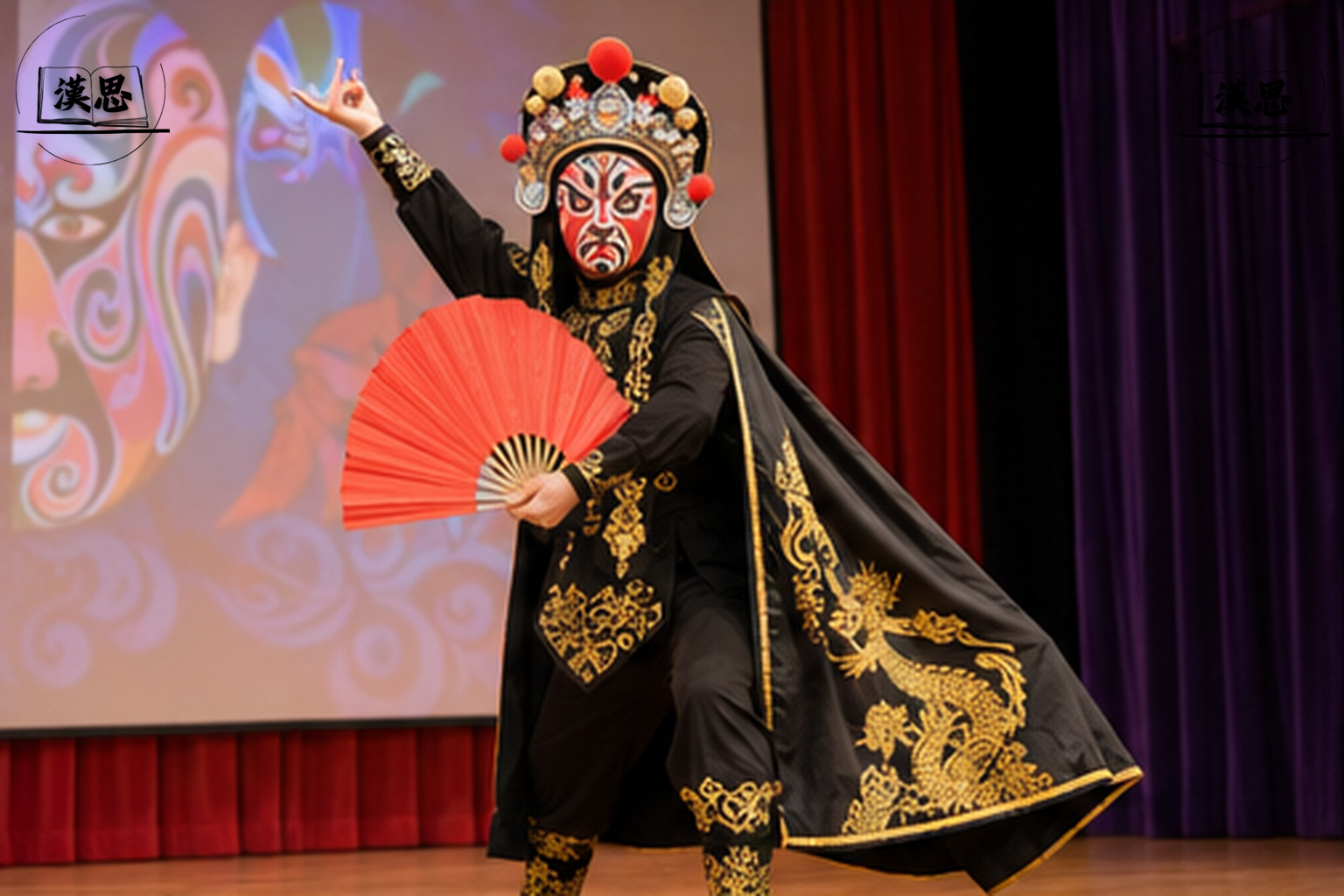川劇變臉到校表演